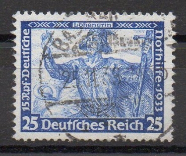 Michel Nr. 506 A, Deutsche Nothilfe 25 + 15 Pf. gestempelt, geprüft BPP.